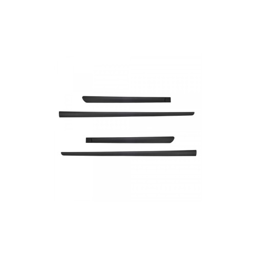 Set 4 bandouri uși pentru Toyota Corolla Sedan XII 2019+, negru satinat (F-16/20)