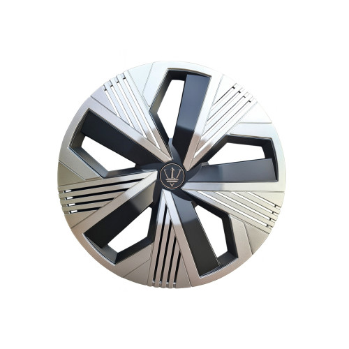 Set 4 capace roți Evo 15 inch, argintiu-negru, pentru jante oțel (WR3-3BK-15)