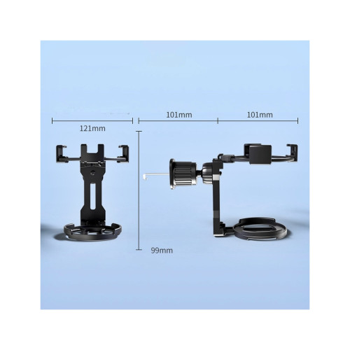 Suport auto 2in1 pentru telefon si pahar, prindere in grila ventilatie FS-19001