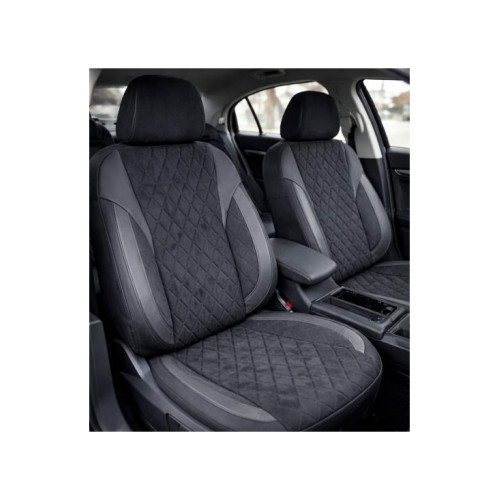 Set huse scaune auto universale XL Premium fractionate, negru-gri antracit (SUV/limuzina)