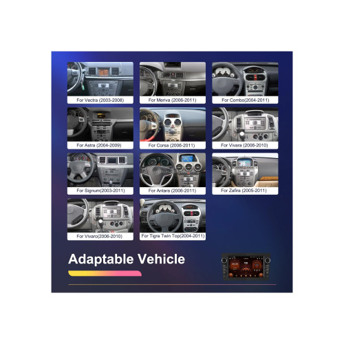 Navigatie Android 7 inch pentru Opel, 2GB RAM 64GB, CarPlay/Android Auto, GPS WiFi (A3702BK)