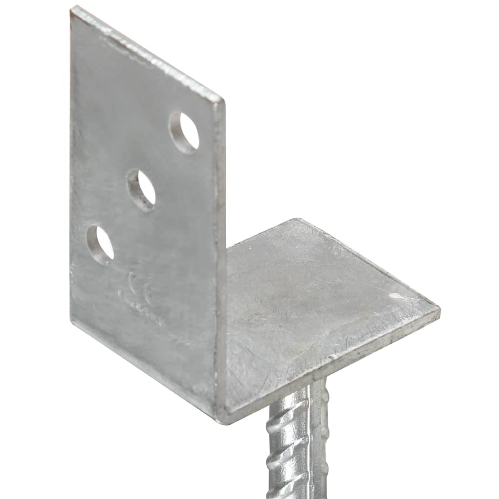Ancore de gard, 12 buc., argintiu, 8x6x30 cm, oțel galvanizat GartenMobel Dekor