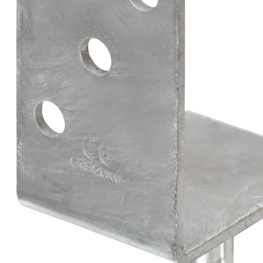 Ancore de gard, 12 buc., argintiu, 8x6x30 cm, oțel galvanizat GartenMobel Dekor
