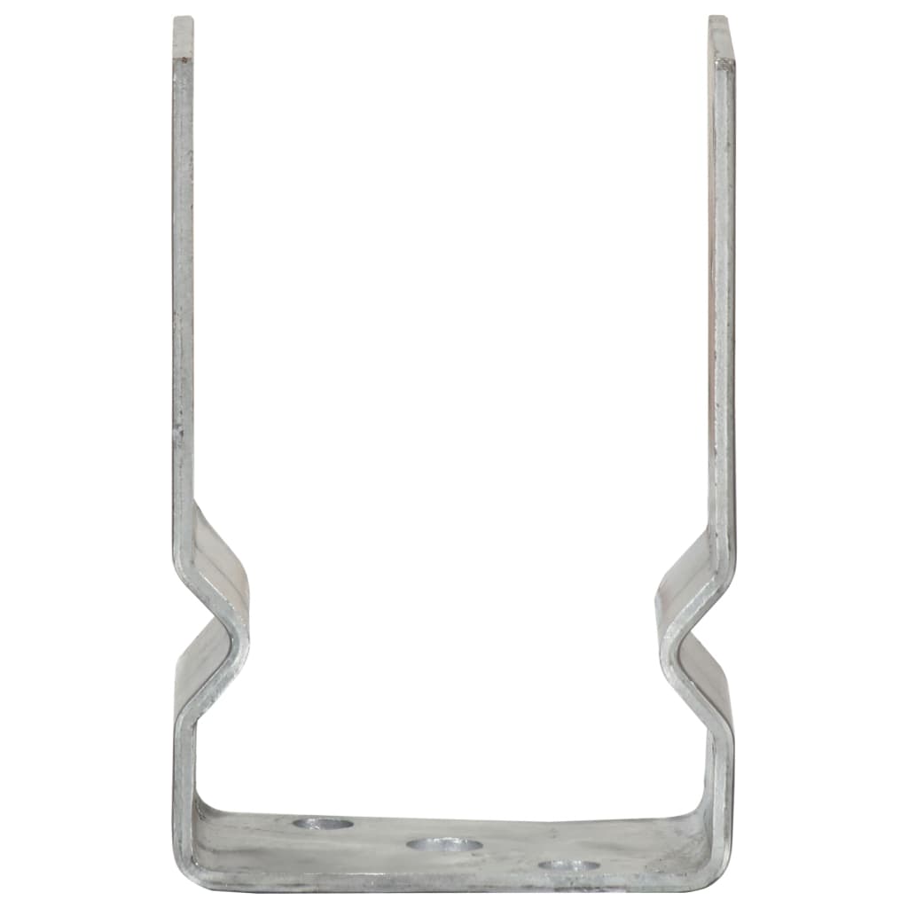 Ancore de gard, 12 buc., argintiu, 9x6x15 cm, oțel galvanizat GartenMobel Dekor