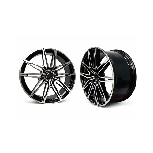 Set jante aliaj PDW 19 inch 5x112 negru polish, BMW, ET29/35 (8.5J/9.5J)