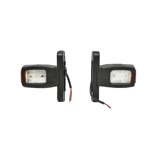 Lampă laterală de gabarit cu LED 12/24V, roșu-alb-galben, BK69452