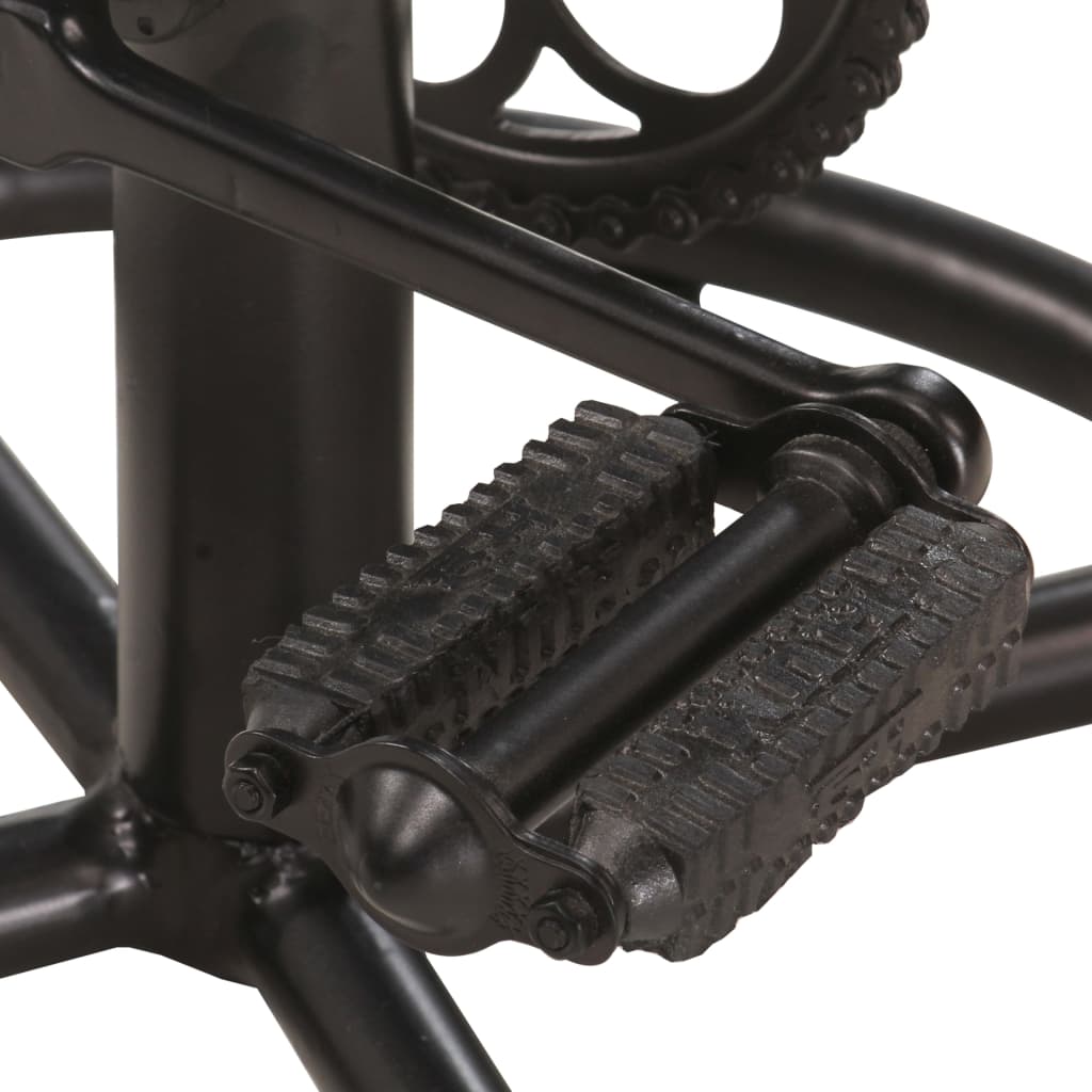 Scaune de bar, 2 buc., negru și maro, piele naturală de capră GartenMobel Dekor