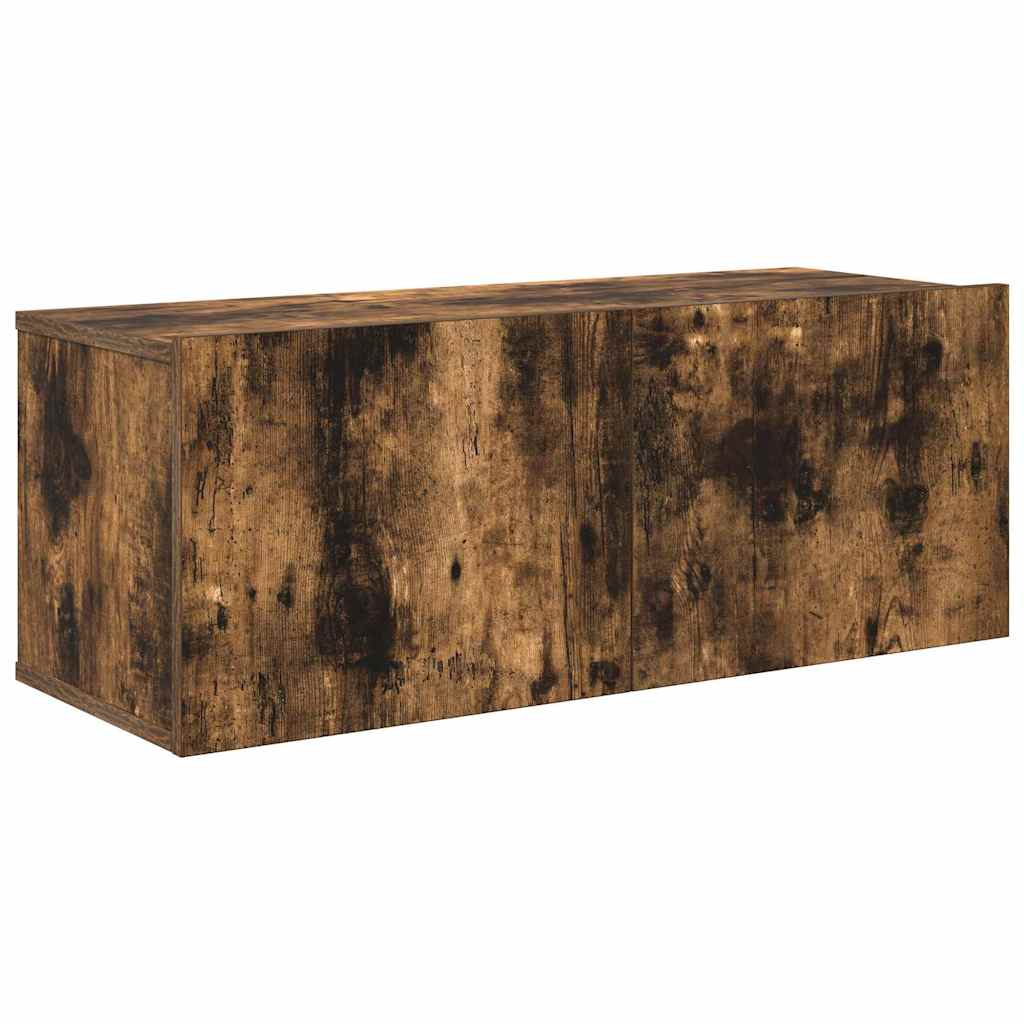 Set comodă TV, 7 piese, stejar fumuriu, lemn compozit GartenMobel Dekor