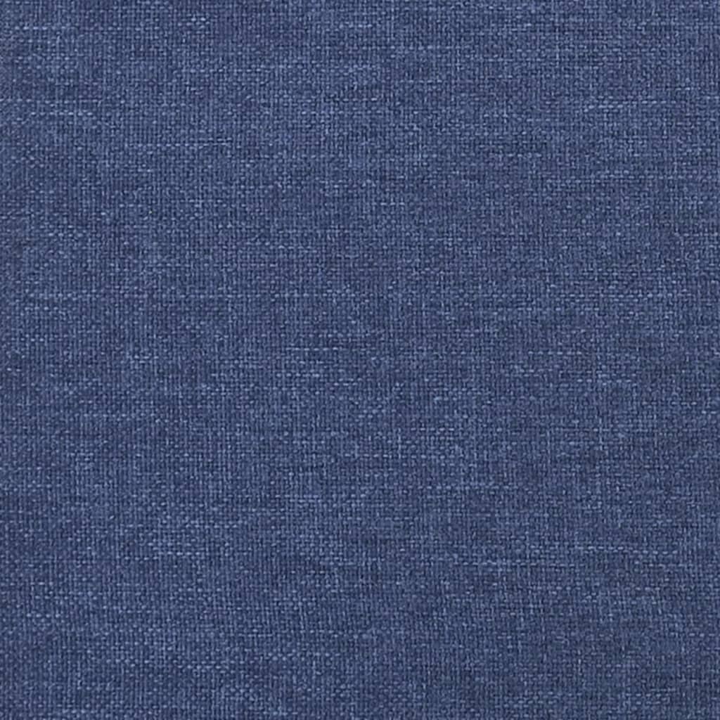 Tăblie de pat cu aripioare, albastru, 183x23x78/88 cm textil GartenMobel Dekor