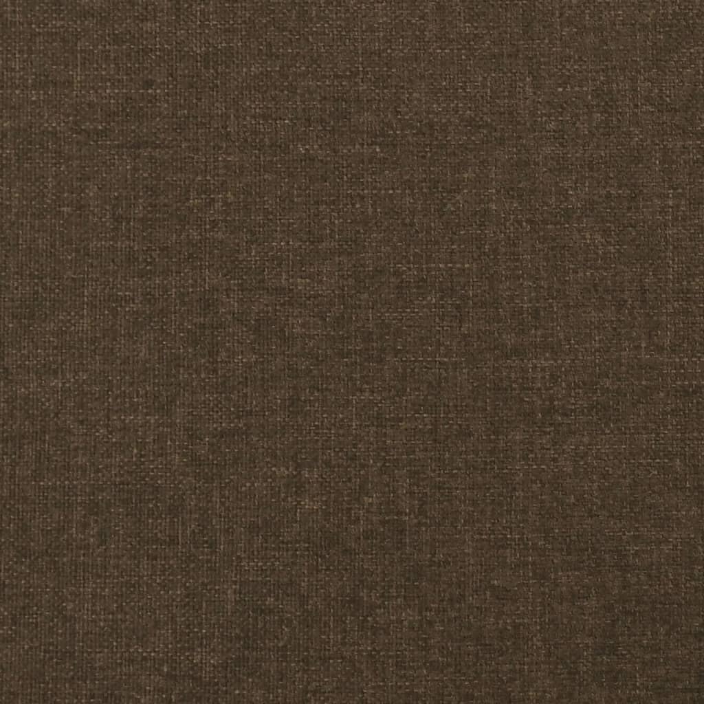 Tăblie de pat cu aripioare maro închis 183x23x78/88 cm textil GartenMobel Dekor
