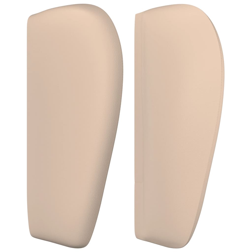 Tăblie pat cu aripioare cappuccino 83x23x78/88 cm piele eco GartenMobel Dekor