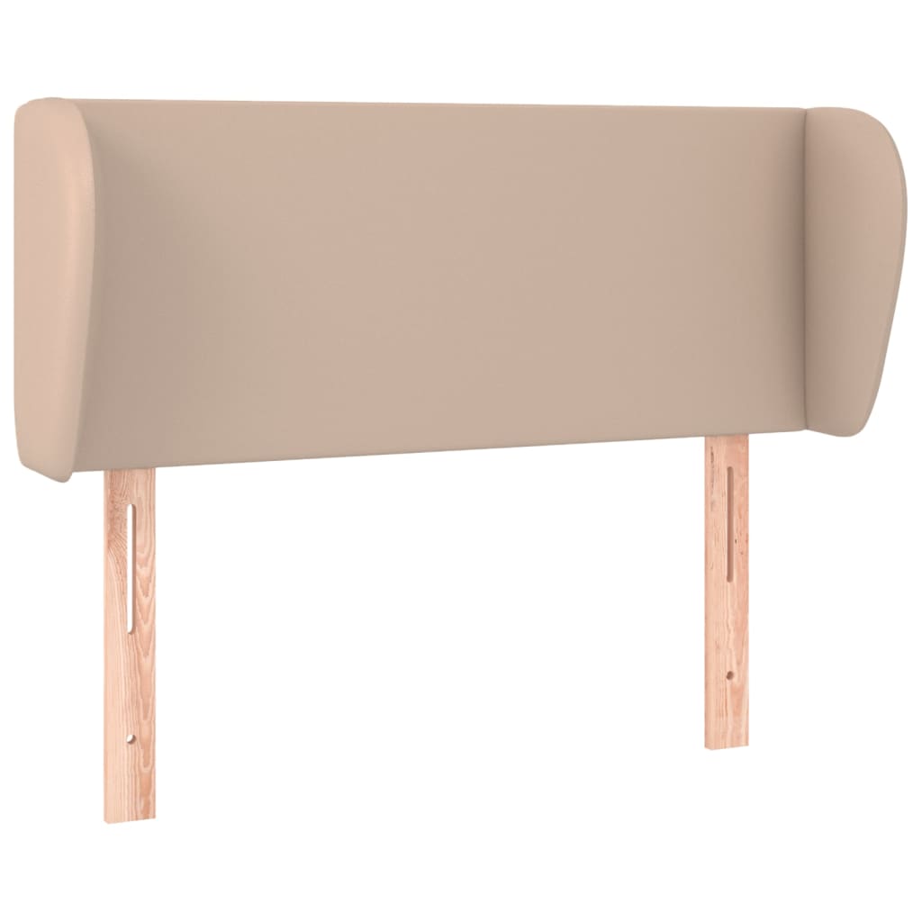 Tăblie pat cu aripioare cappuccino 83x23x78/88 cm piele eco GartenMobel Dekor