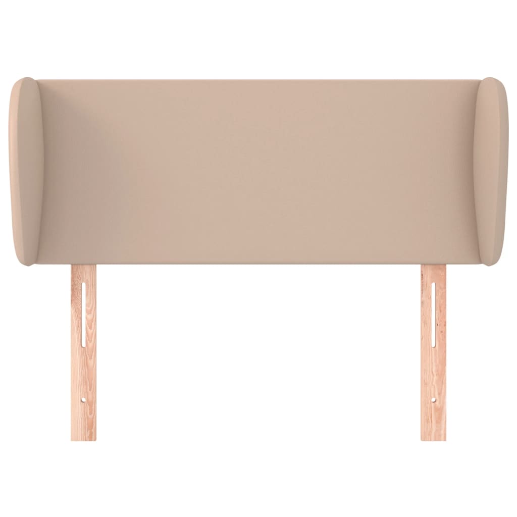 Tăblie pat cu aripioare cappuccino 83x23x78/88 cm piele eco GartenMobel Dekor