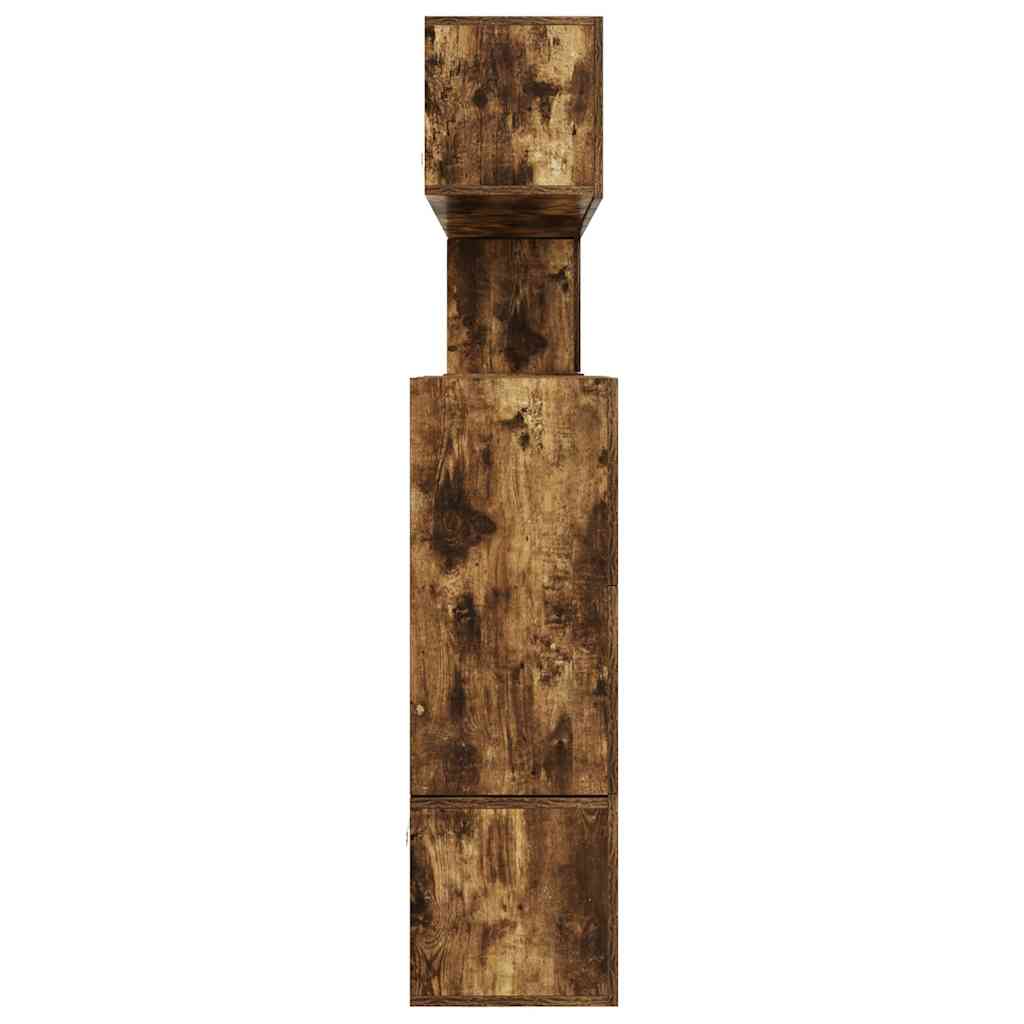 Set dulapuri TV, 10 piese, stejar fumuriu, lemn prelucrat GartenMobel Dekor