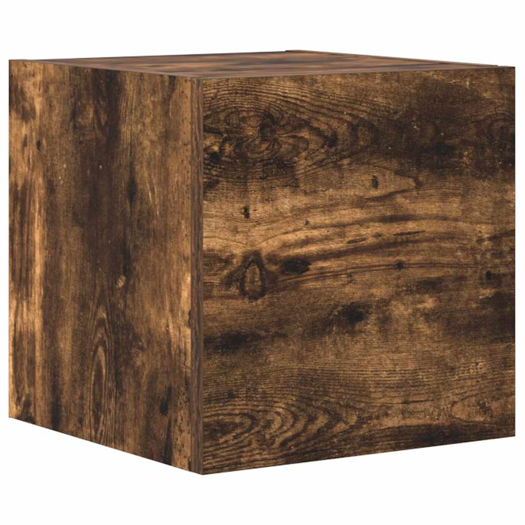 Set dulapuri TV, 10 piese, stejar fumuriu, lemn prelucrat GartenMobel Dekor