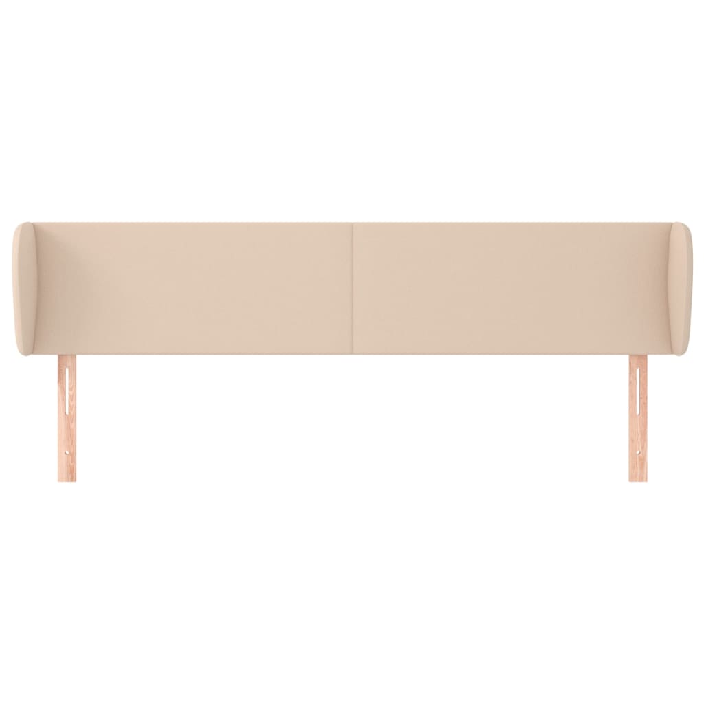 Tăblie pat cu aripioare cappuccino 203x23x78/88cm piele eco GartenMobel Dekor