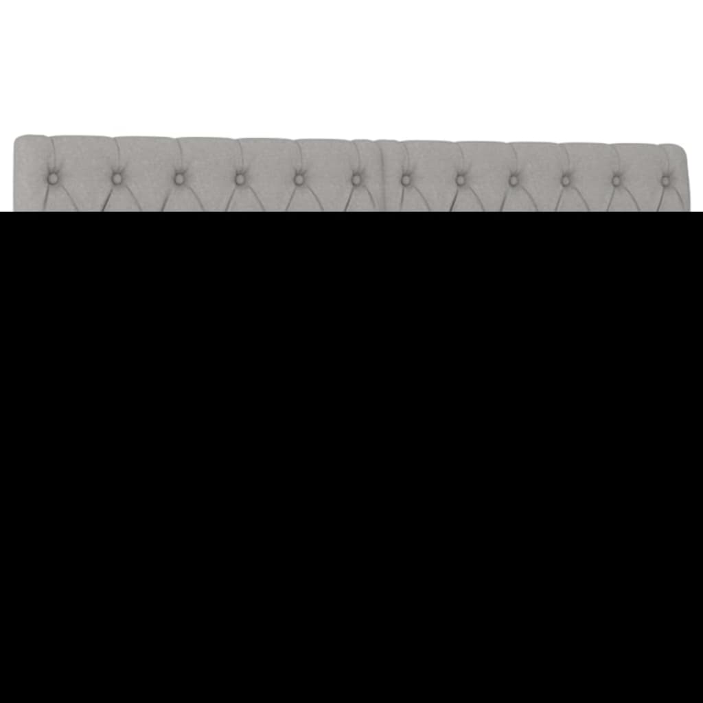 Pat continental, gri deschis, 140x200 cm, material textil GartenMobel Dekor