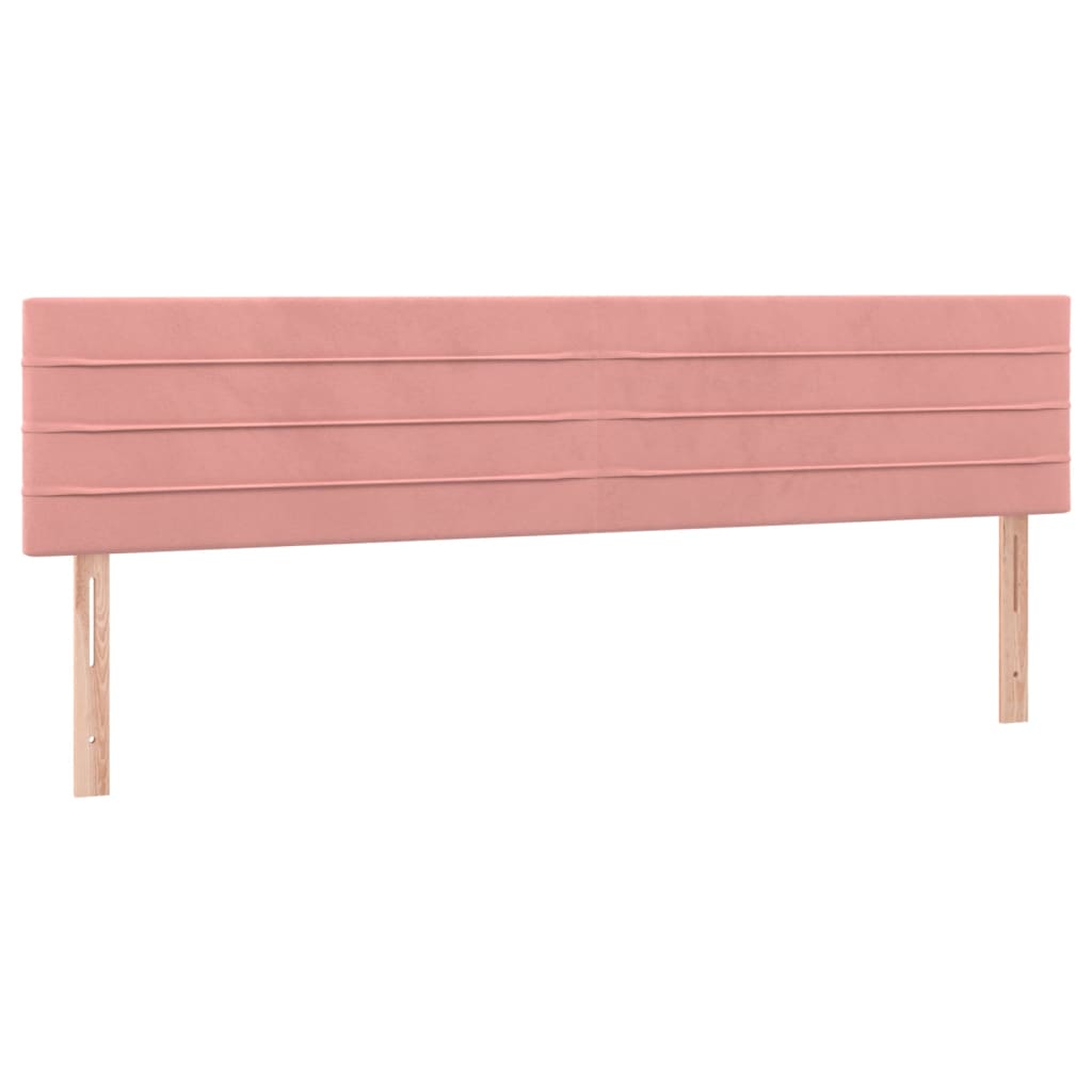 Pat box spring cu saltea, roz, 180x200 cm, catifea GartenMobel Dekor
