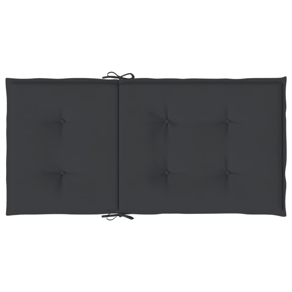 Perne cu spătar mic, 6 buc., negru, 100x50x3 cm, textil oxford GartenMobel Dekor