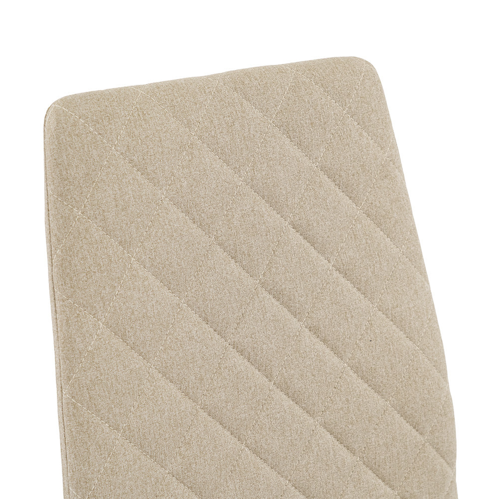 Scaun dining Halmar K282 bej, tapitat textil, picioare lemn, 95 cm