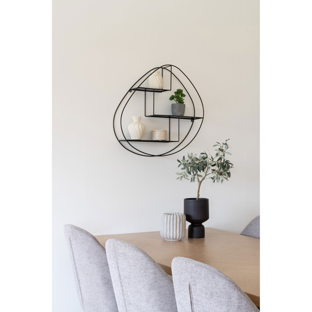 Set 2 vaze din ceramică albă glazurată House Nordic, forme texturate