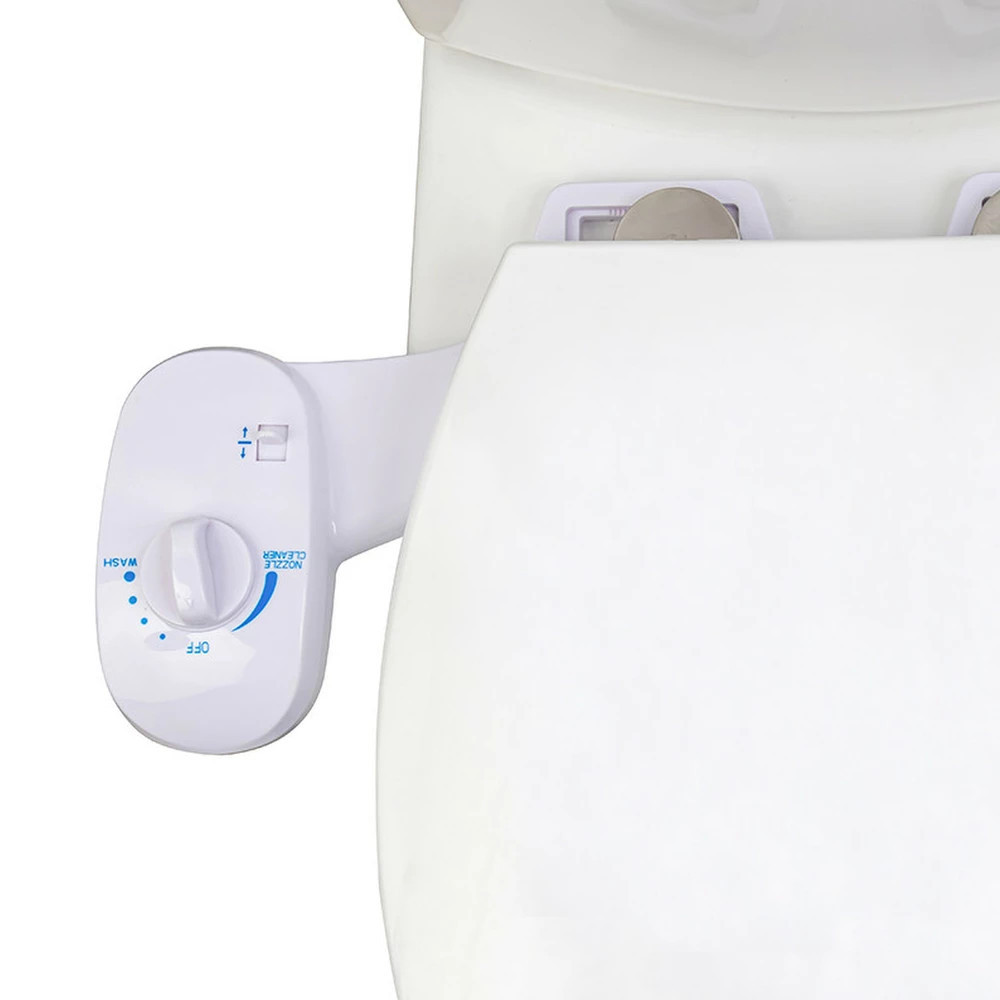 Bideu WC Leziter montat pe toaletă, duză și presiune reglabile, fără curent