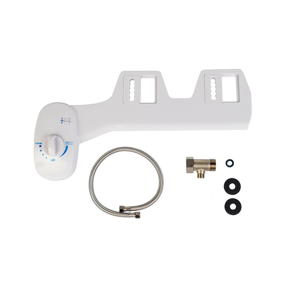 Bideu WC Leziter montat pe toaletă, duză și presiune reglabile, fără curent