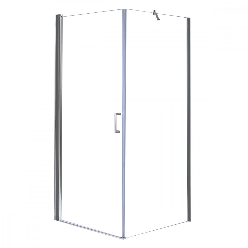 Cabină de duș pătrată Leziter Monica 80x80 cm, ușă batantă, sticlă 6 mm