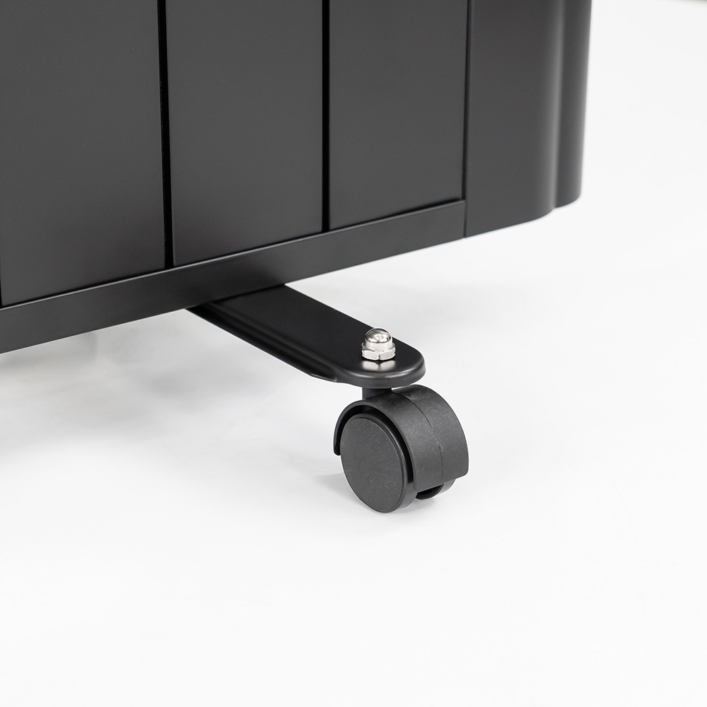 Încălzitor electric Leziter Solis 2000W cu Wi‑Fi, IP24, negru