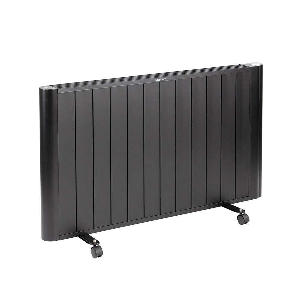 Încălzitor electric Leziter Solis 2000W cu Wi‑Fi, IP24, negru