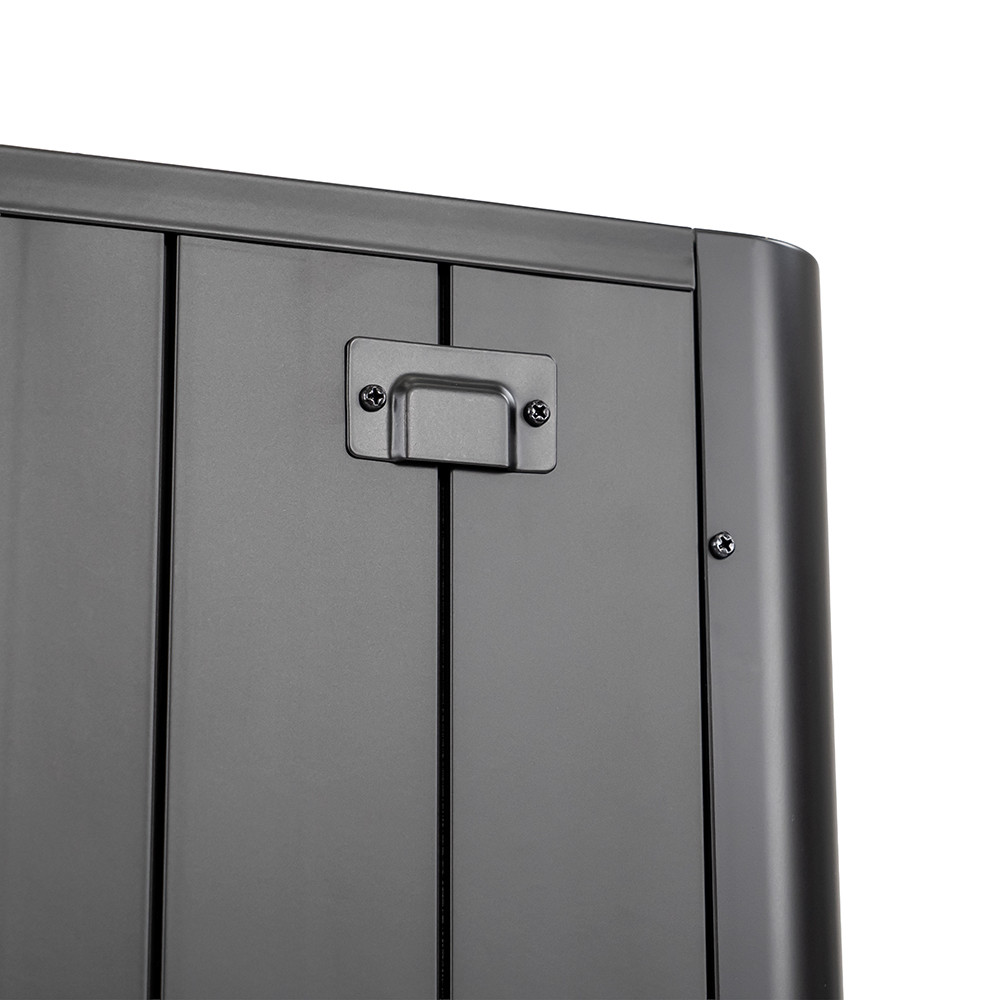 Încălzitor electric Leziter Solis 2000W cu Wi‑Fi, IP24, negru