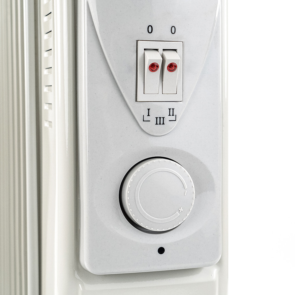 Radiator cu ulei Leziter Norde cu 7 elementi, 600/900/1500W, cu termostat