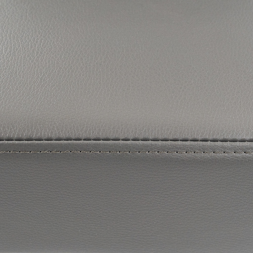 Set de masă Leziter Alen 4+1, sticlă securizată, negru-gri