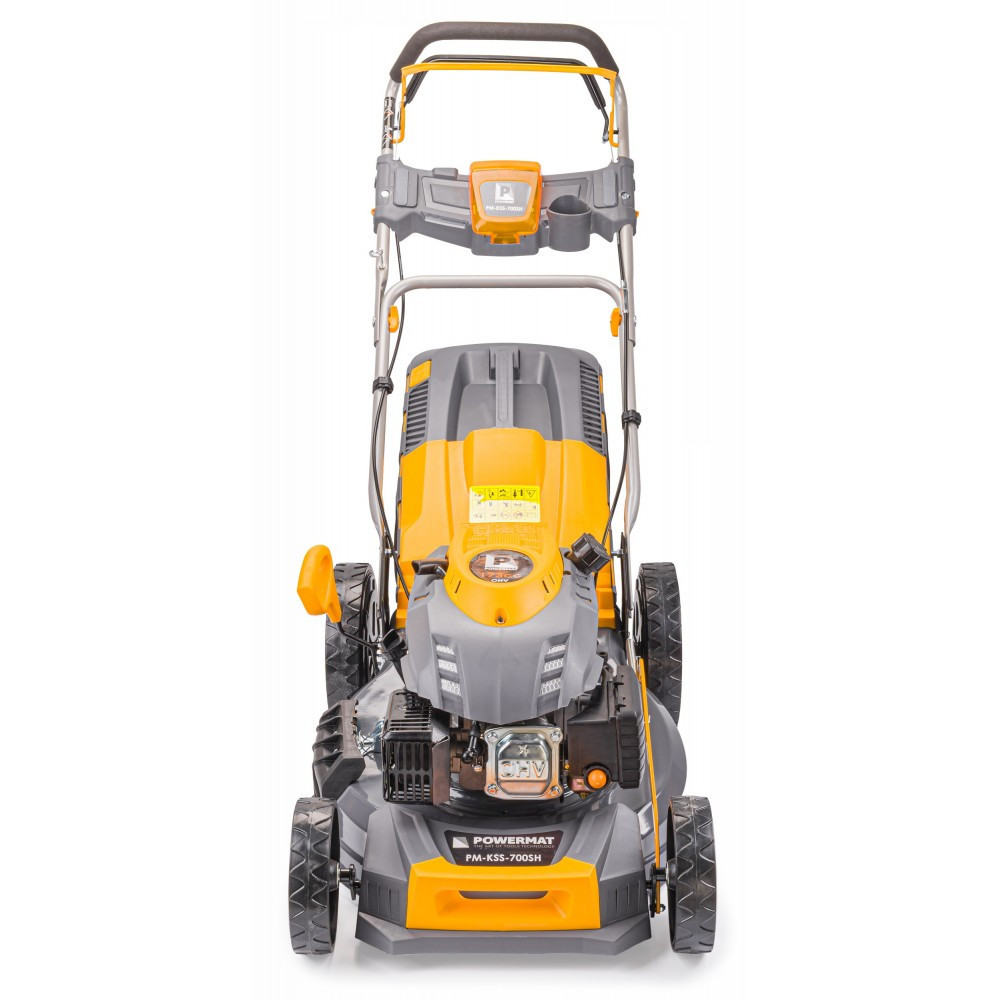 Mașină de tuns iarba pe benzină Powermat PM-KSS-700SH, 7 CP, autopropulsată