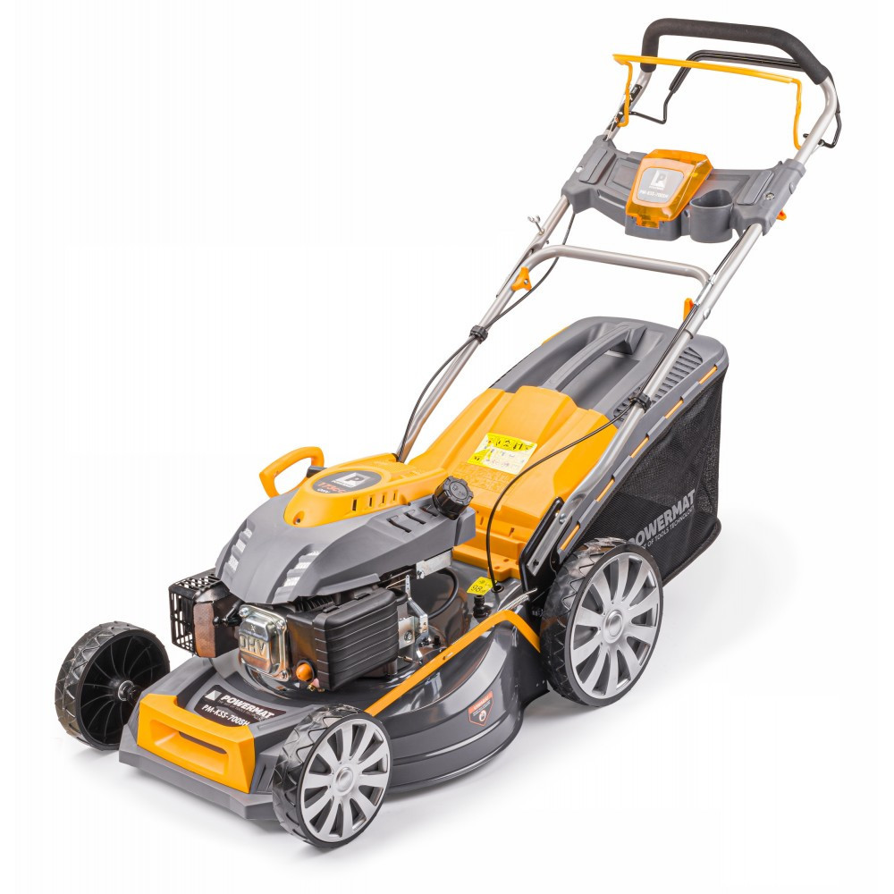Mașină de tuns iarba pe benzină Powermat PM-KSS-700SH, 7 CP, autopropulsată