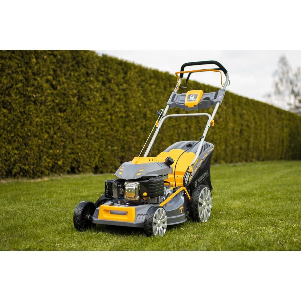Mașină de tuns iarba pe benzină Powermat PM-KSS-700SH, 7 CP, autopropulsată