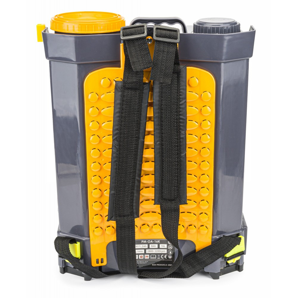 Pulverizator cu acumulator Powermat PM-OA-16K, 16L, 12V, presiune 1,5–4,5 bar