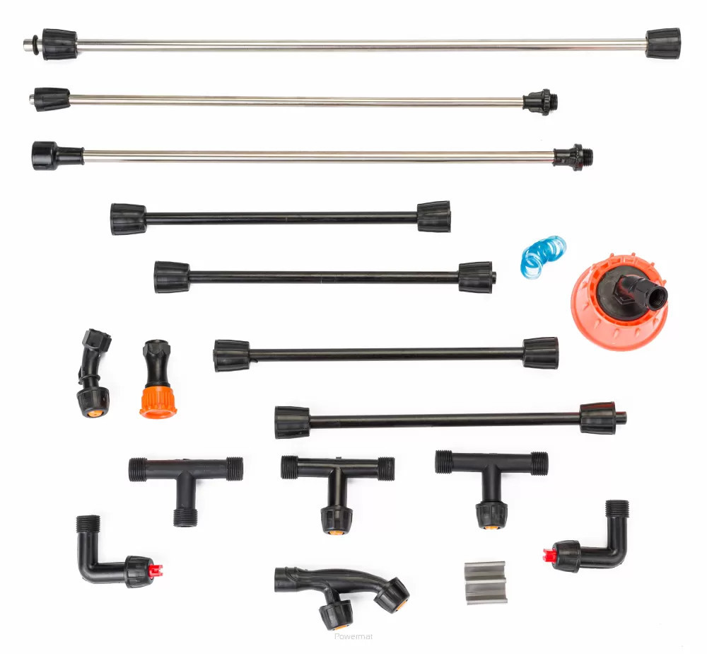 Pulverizator electric cu baterie Powermat PM-OA-16T, rezervor 16L, 12V 15Ah