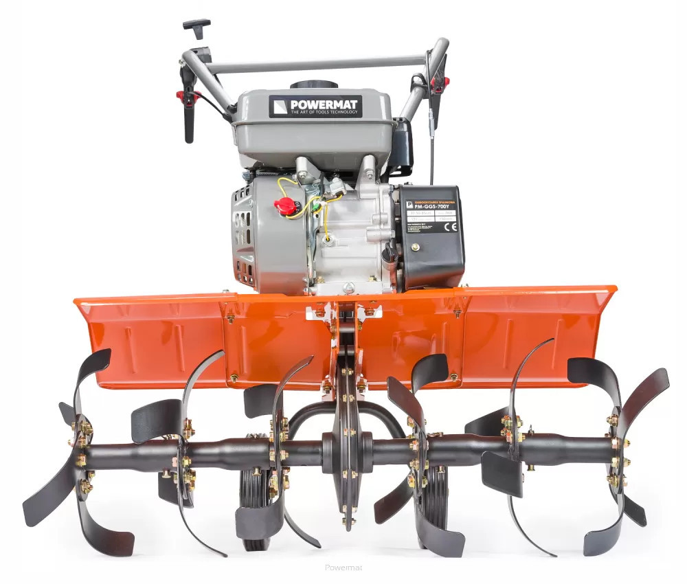 Motosapă pe benzină Powermat PM-GGS-700Y, 7 CP, lățime 850 mm, 210 cmc