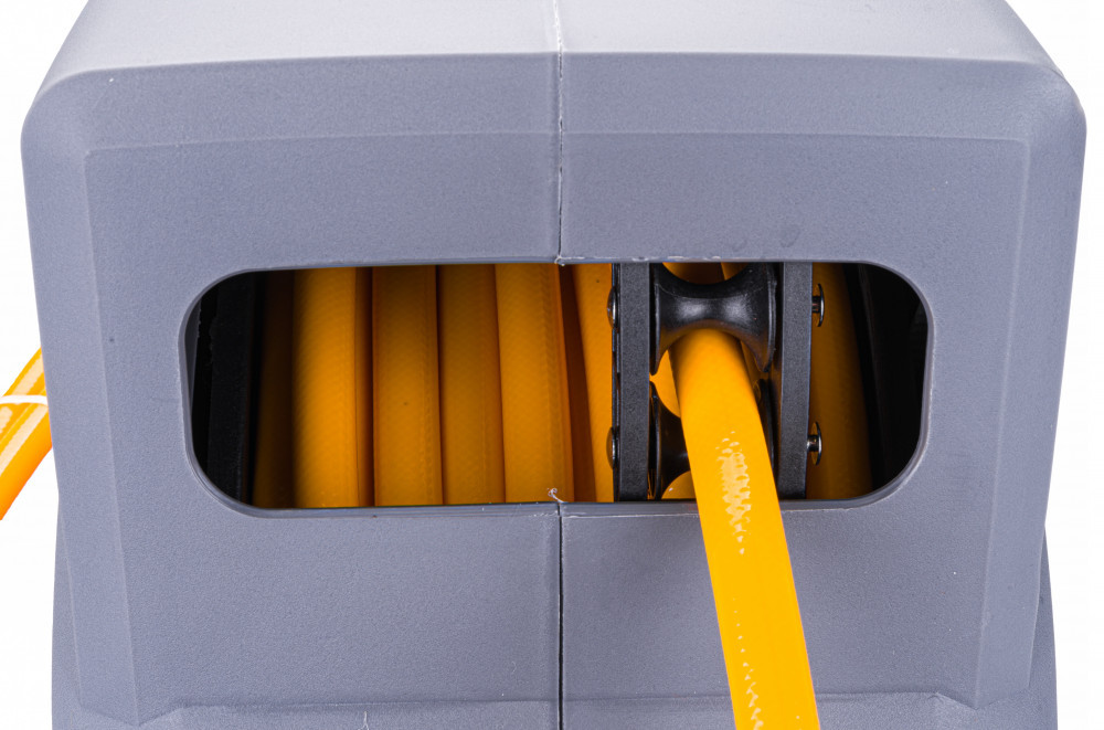 Tambur automat pentru furtun de grădină Powermat PM-ABNW-35M, 35 m, montaj pe perete