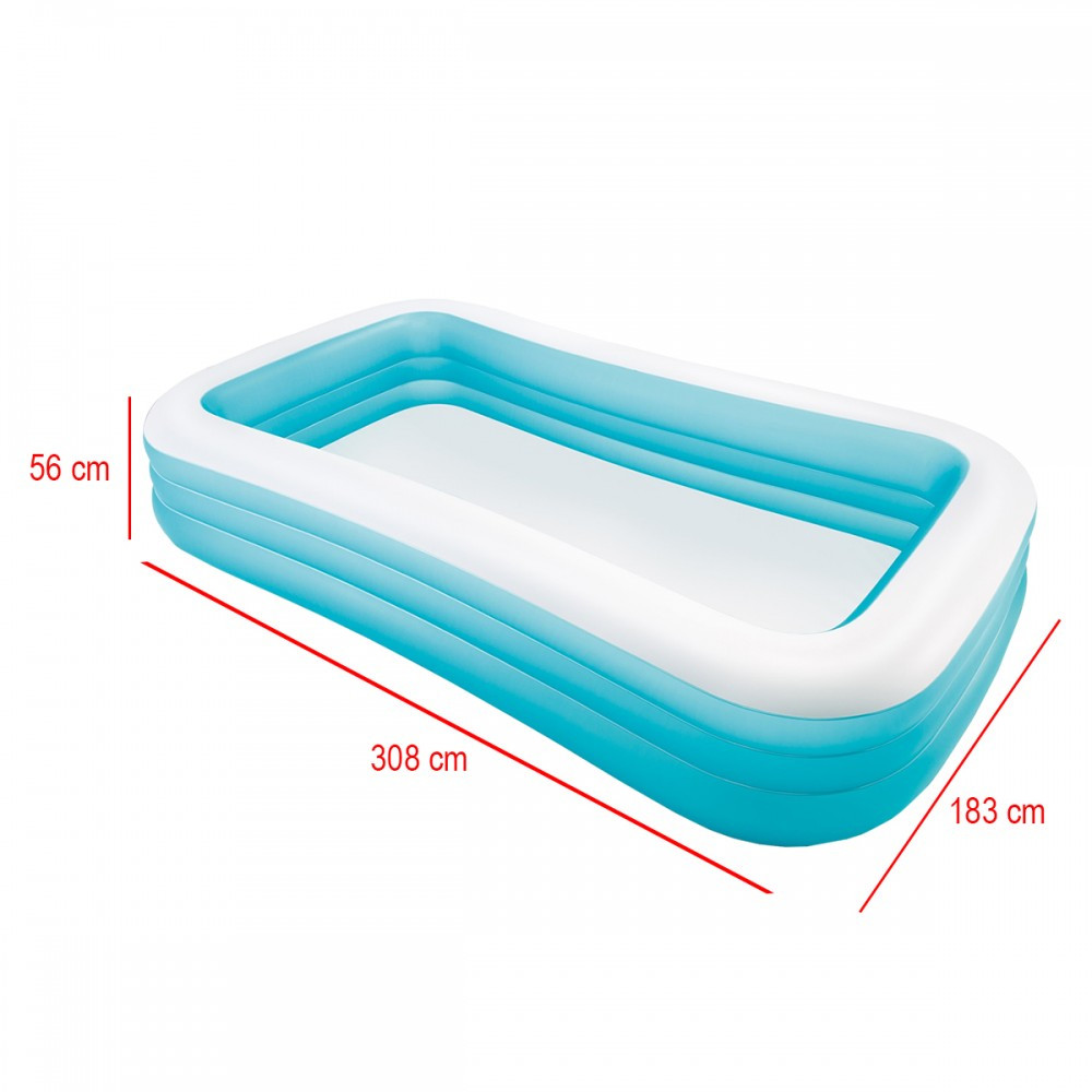Piscină gonflabilă Intex pentru familie 305x183x56 cm, 999 l, 3 camere aer