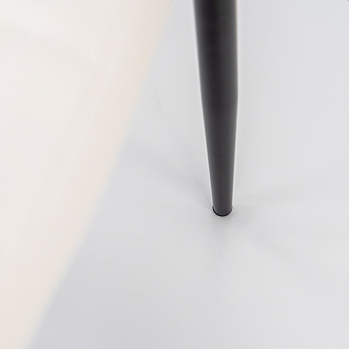 Set dining Leziter Midland 4+1, alb-negru, masă sticlă 120x70 cm