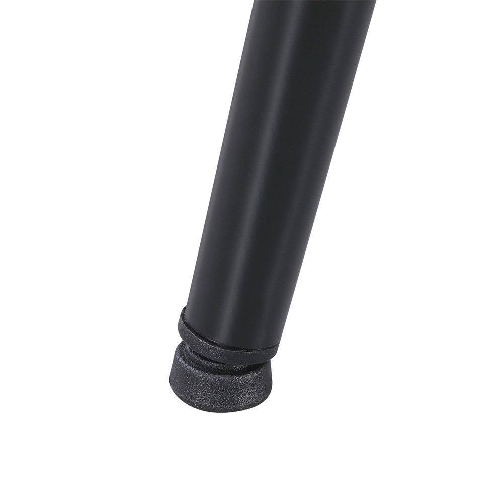 Set dining Leziter Milo 4+1 cu masă din sticlă 120 cm, negru-gri