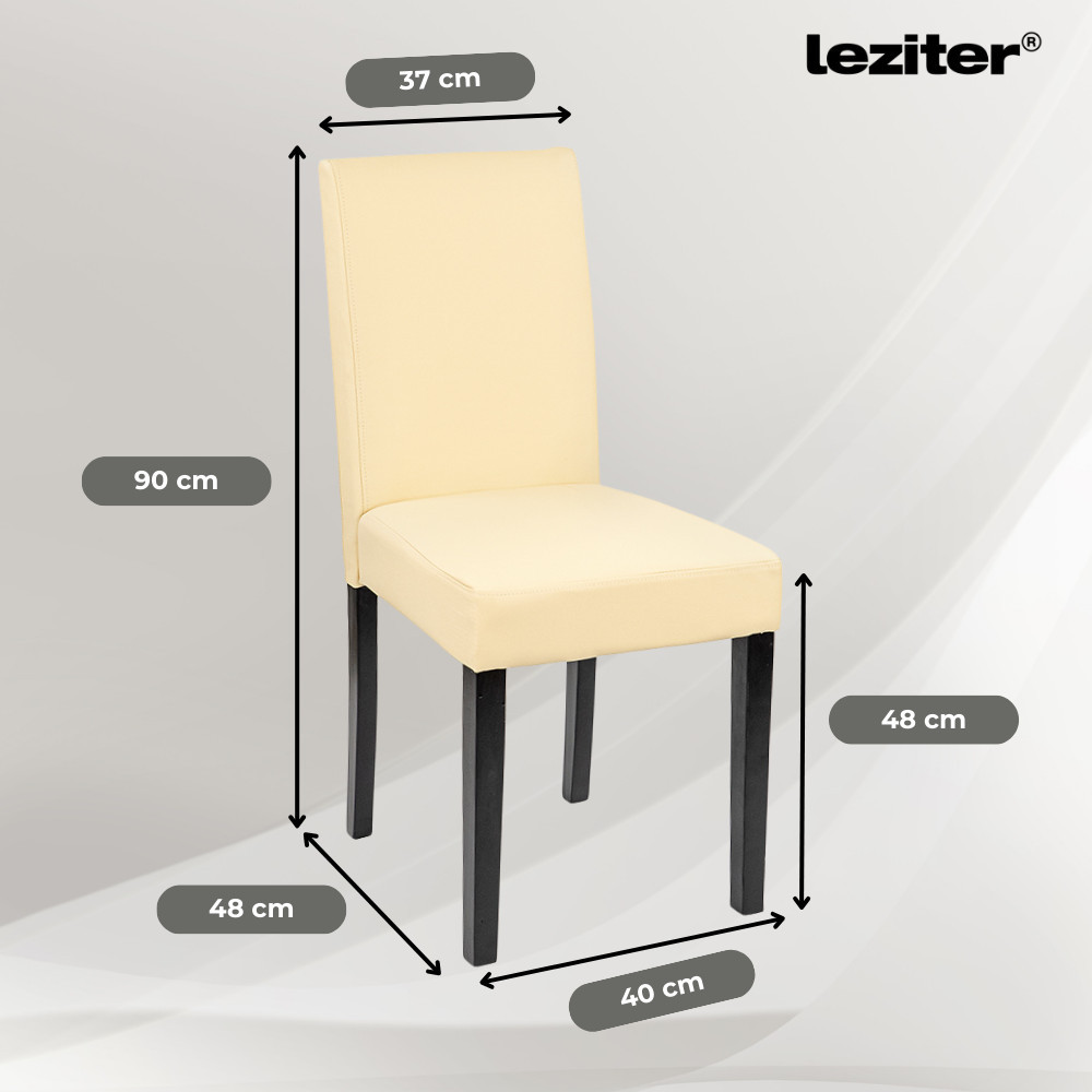 Set masă Leziter Megan 4+1 alb-bej cu masă Bora 140 cm și 4 scaune Kelly