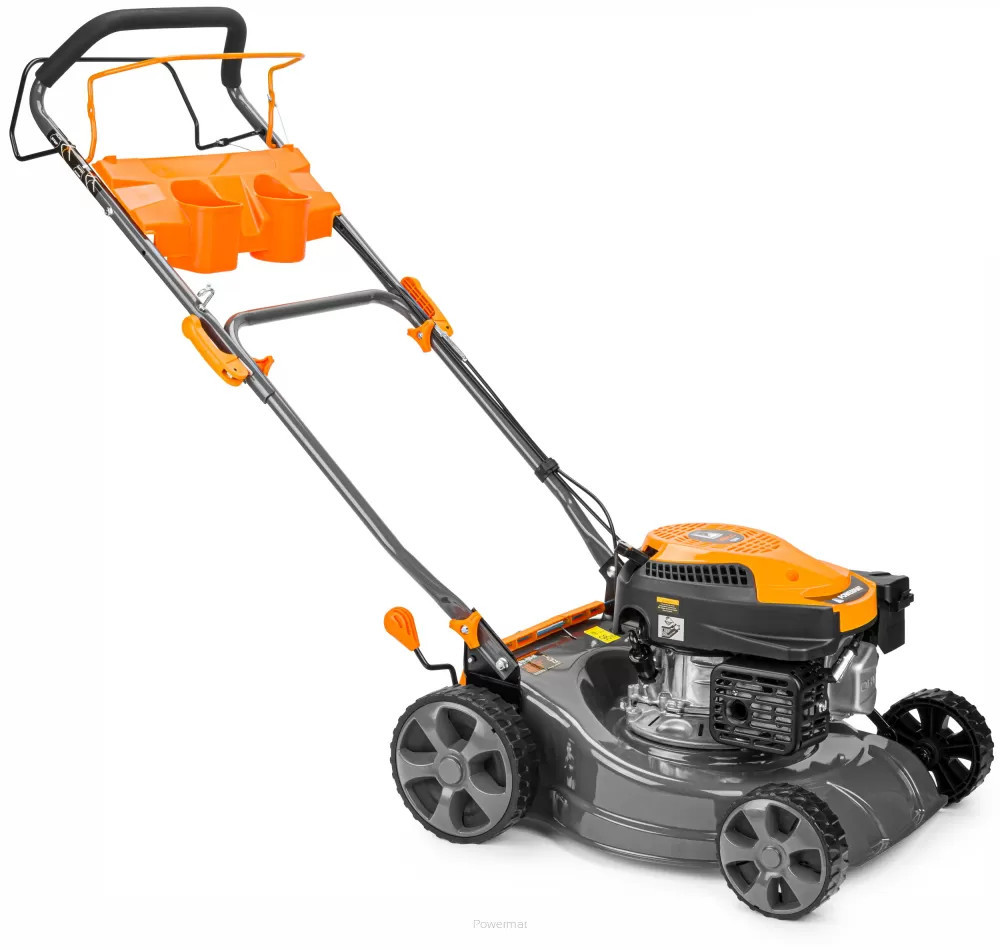 Mașină de tuns iarba pe benzină autopropulsată Powermat 149cc, 5 în 1, 40 L