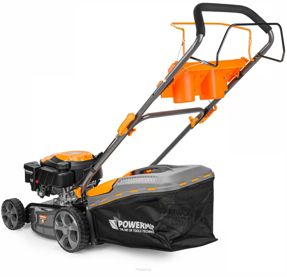 Mașină de tuns iarba pe benzină autopropulsată Powermat 149cc, 5 în 1, 40 L