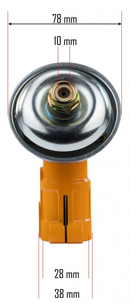 Reductor unghiular motocoasă pe benzină Powermat PM-KS-600T, M10, 26–28 mm