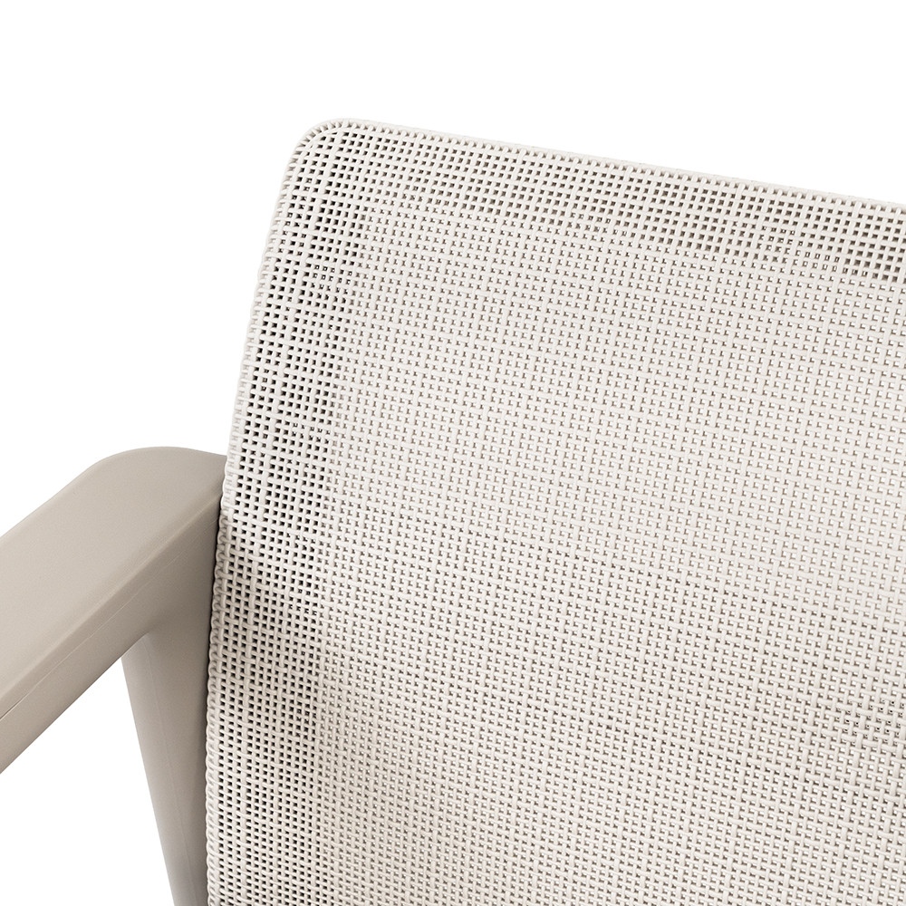 Canapea de grădină Curver Scandi Linea 2 locuri, gri-bej pietriș