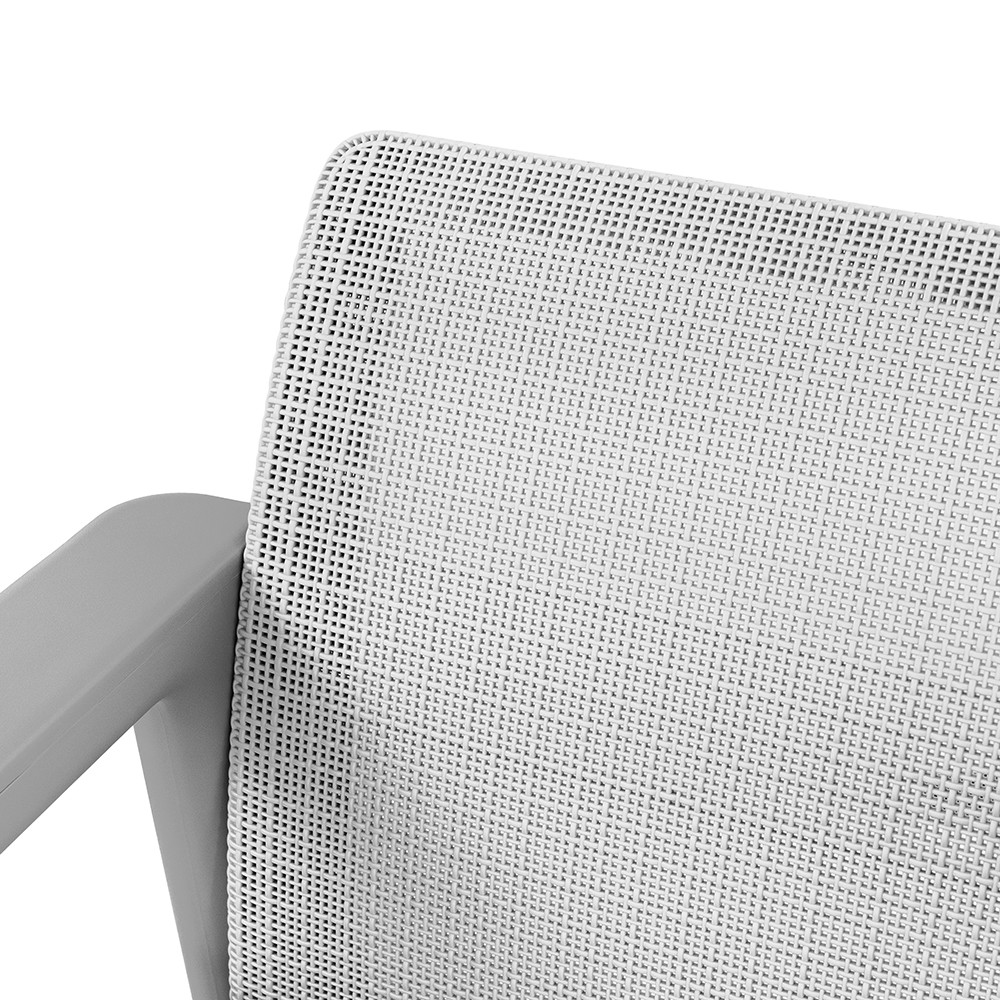 Canapea de grădină Curver Scandi Linea, 2 locuri, gri cenușă-gri deschis