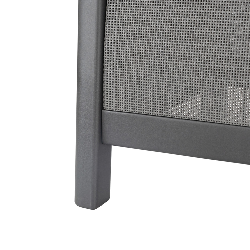 Canapea de exterior Curver Scandi Linea 2 locuri, grafit-cool gri, plastic UV